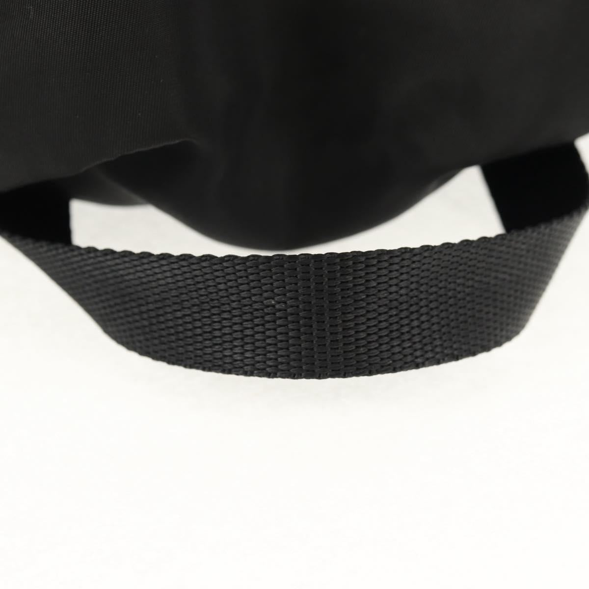 PRADA Backpack Nylon Black Silver Auth 153638V