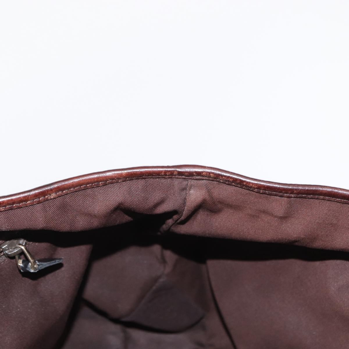 GUCCI GG Canvas Tote Bag Beige Silver 153238 Auth 153642