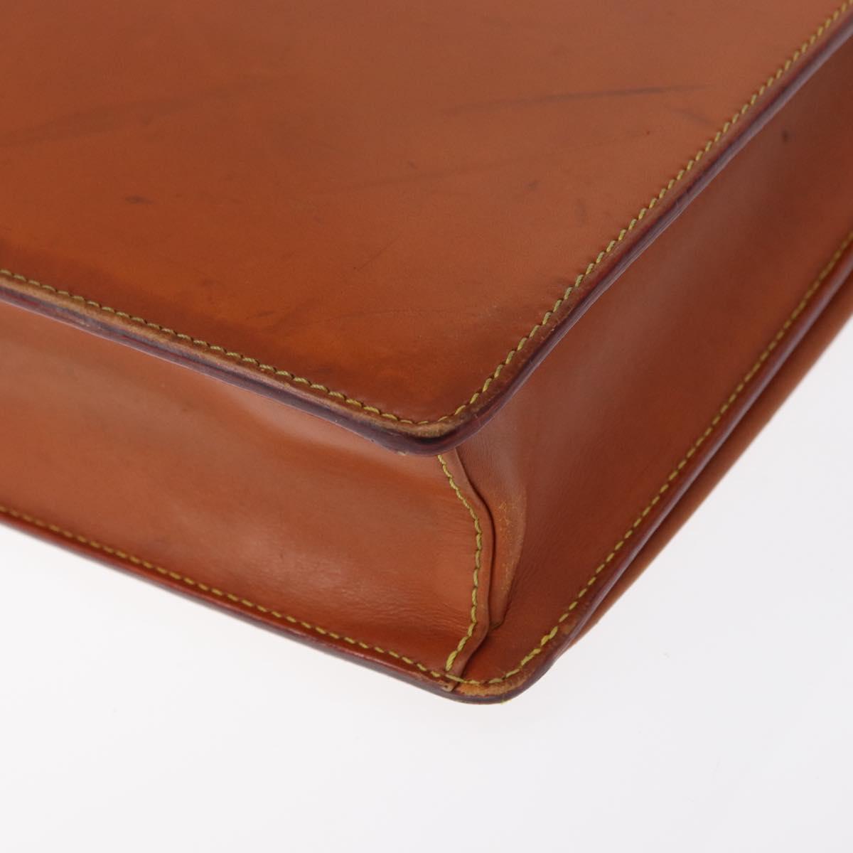 LOUIS VUITTON Nomad Leather Robust 1 Business Bag Beige M85390 LV Auth 153647