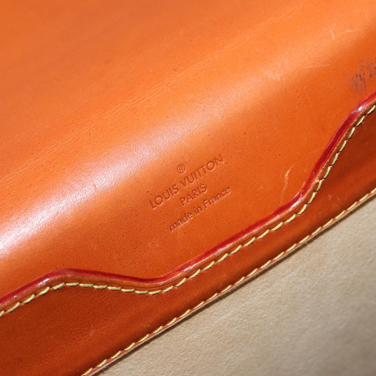 LOUIS VUITTON Nomad Leather Robust 1 Business Bag Beige M85390 LV Auth 153647