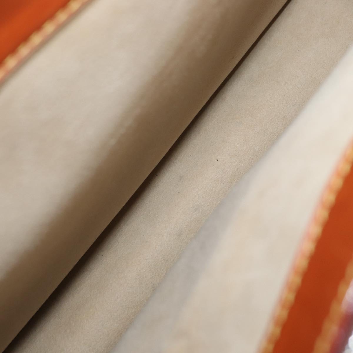 LOUIS VUITTON Nomad Leather Robust 1 Business Bag Beige M85390 LV Auth 153647