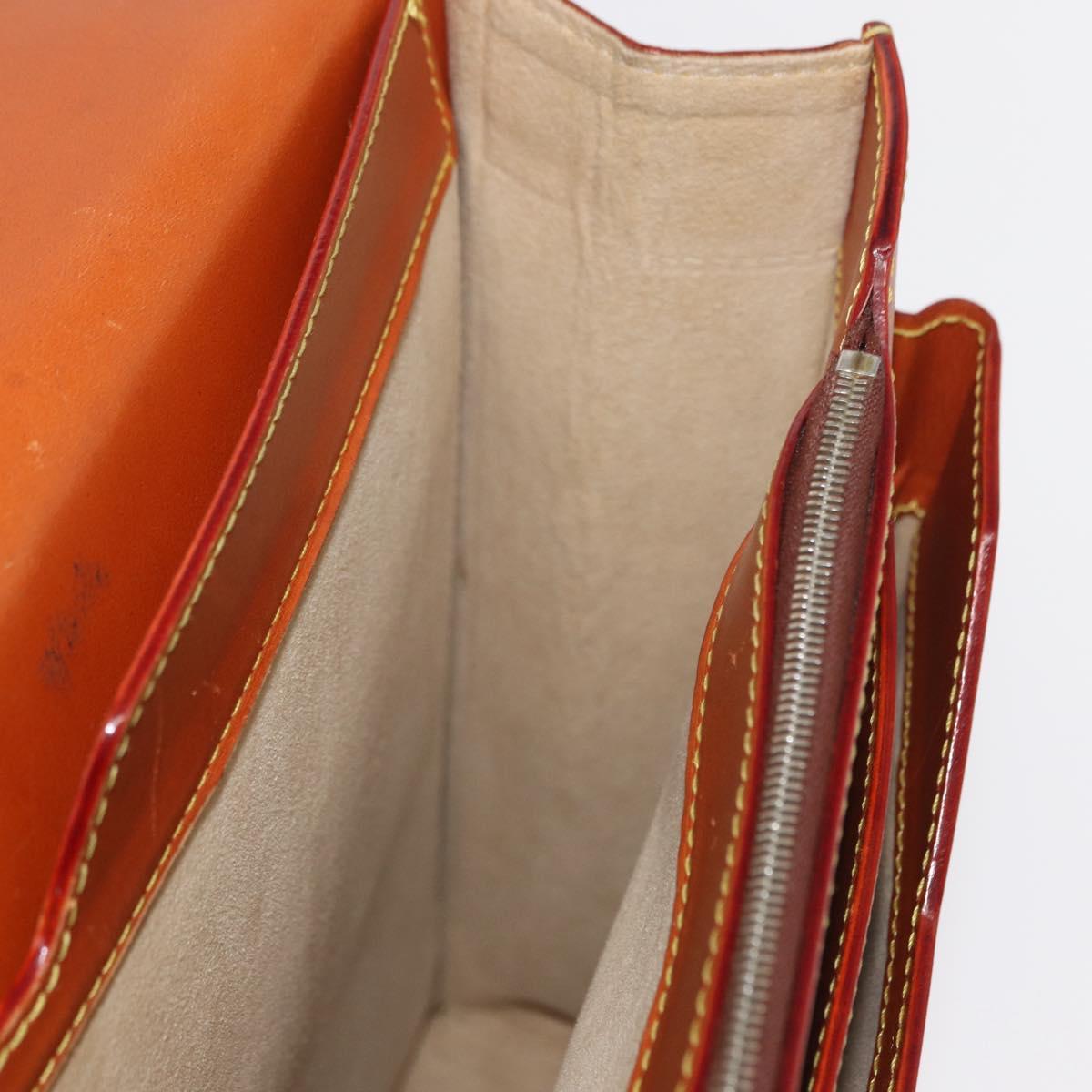 LOUIS VUITTON Nomad Leather Robust 1 Business Bag Beige M85390 LV Auth 153647