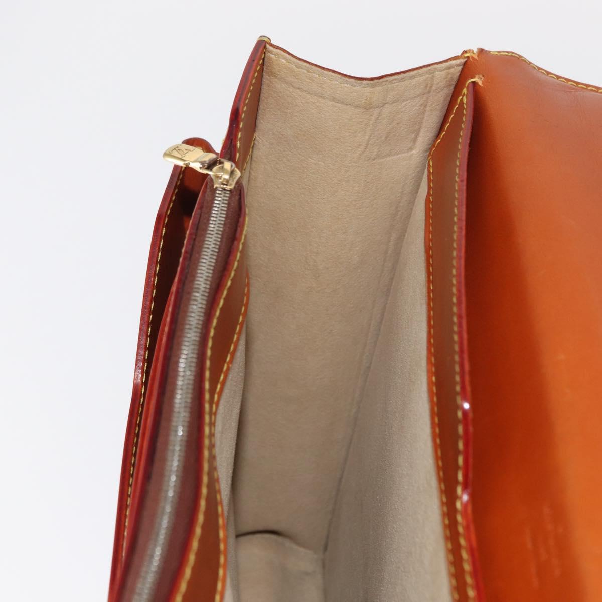 LOUIS VUITTON Nomad Leather Robust 1 Business Bag Beige M85390 LV Auth 153647