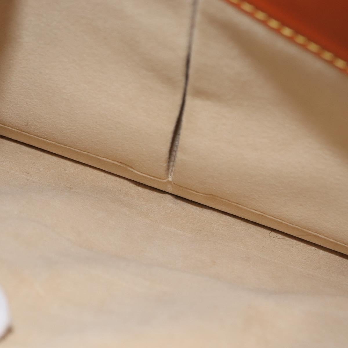 LOUIS VUITTON Nomad Leather Robust 1 Business Bag Beige M85390 LV Auth 153647