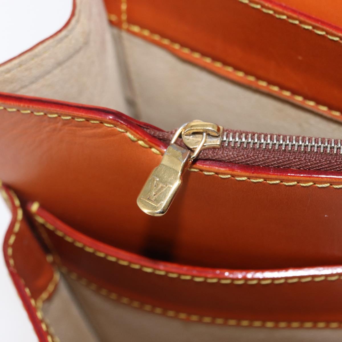 LOUIS VUITTON Nomad Leather Robust 1 Business Bag Beige M85390 LV Auth 153647