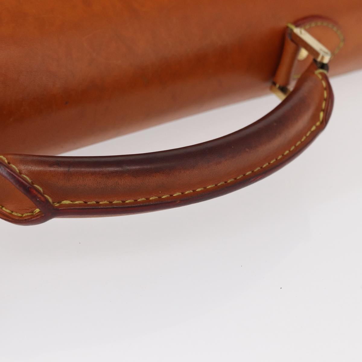 LOUIS VUITTON Nomad Leather Robust 1 Business Bag Beige M85390 LV Auth 153647