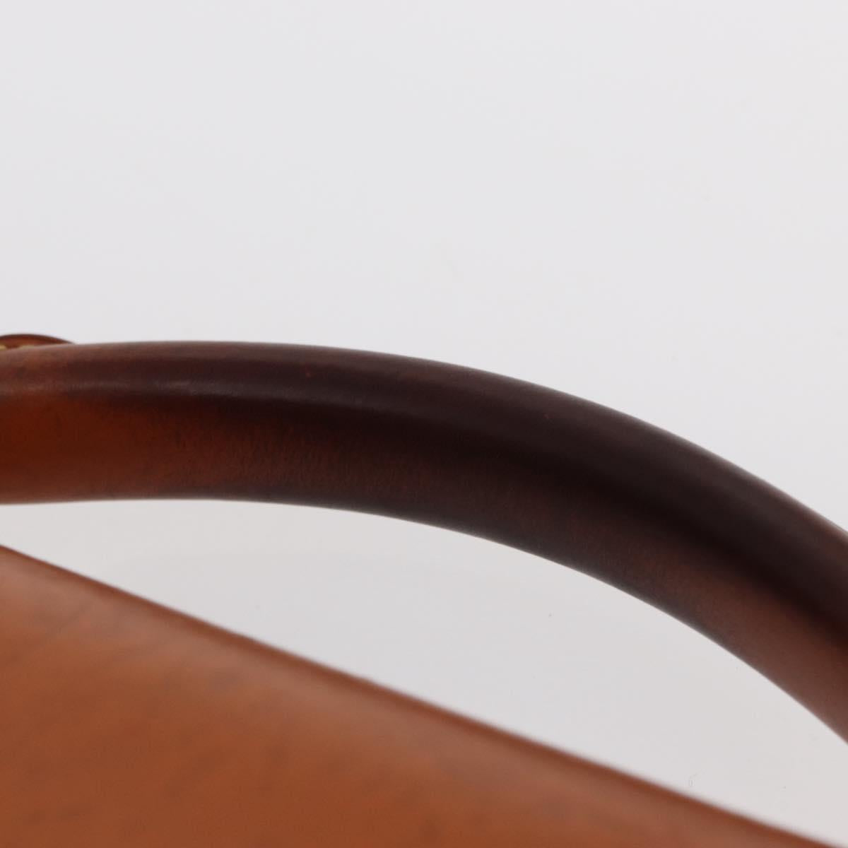 LOUIS VUITTON Nomad Leather Robust 1 Business Bag Beige M85390 LV Auth 153647