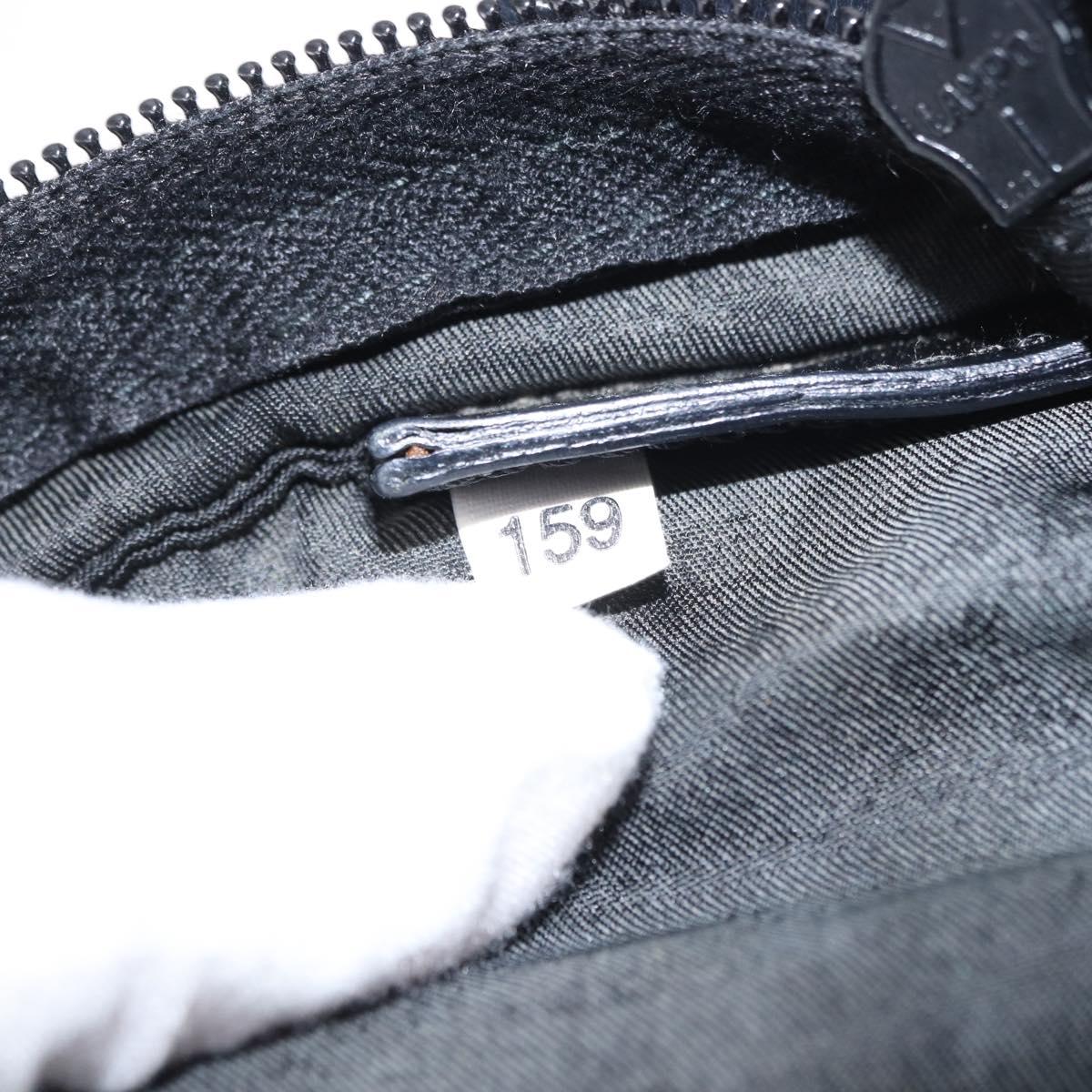 PRADA Shoulder Bag Nylon Black Silver Auth 153649