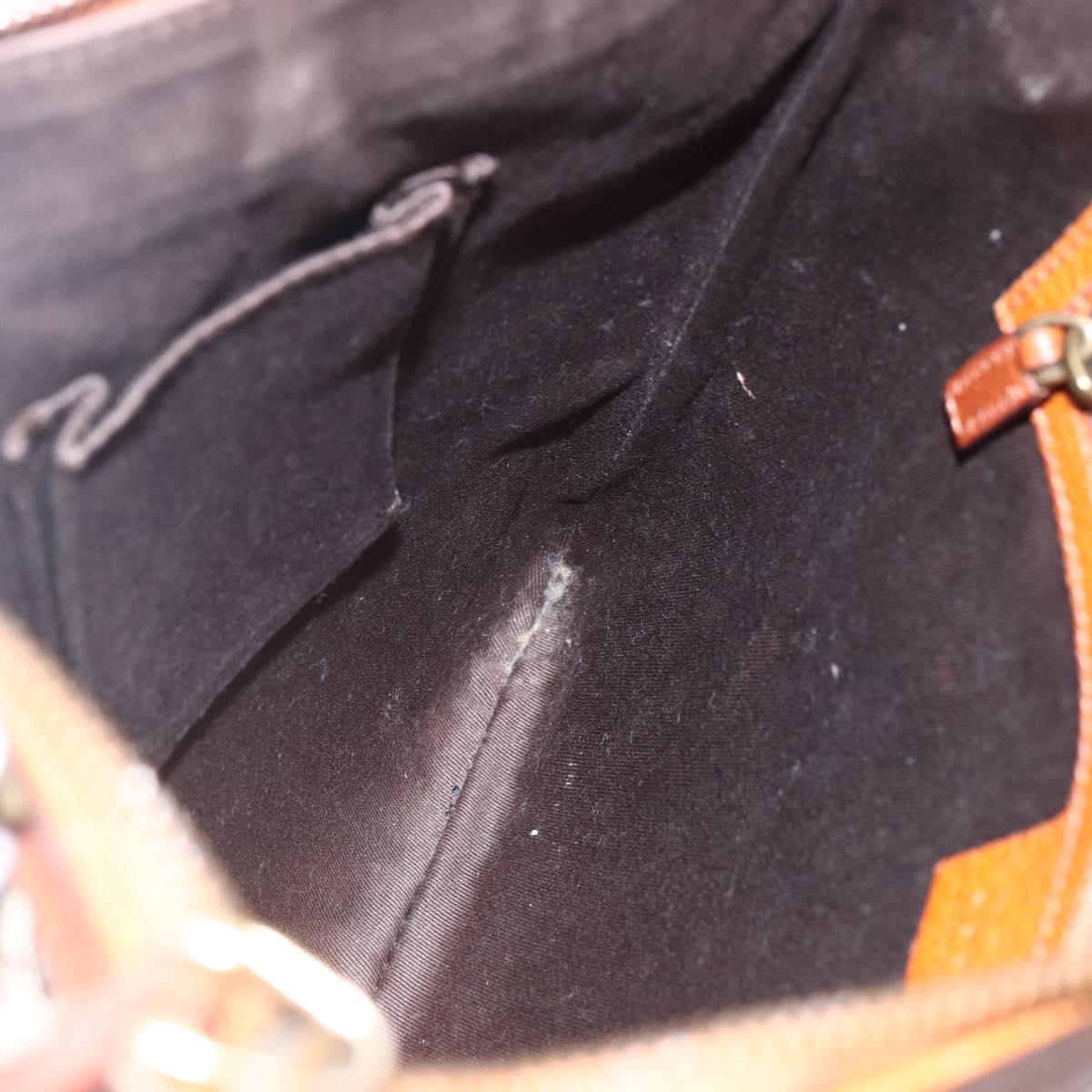 GUCCI GG Canvas Shoulder Bag Beige Gold 120893 Auth 153652A