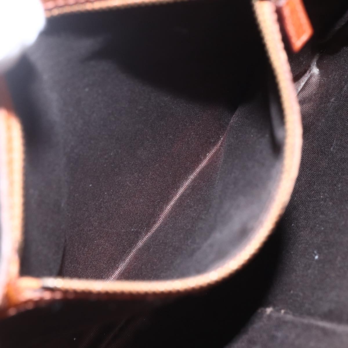 GUCCI GG Canvas Shoulder Bag Beige Gold 120893 Auth 153652