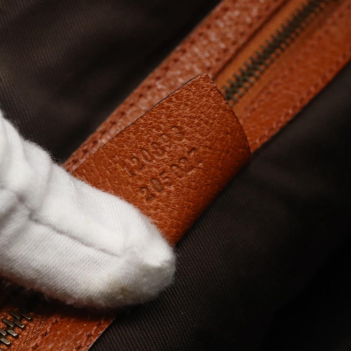 GUCCI GG Canvas Shoulder Bag Beige Gold 120893 Auth 153652