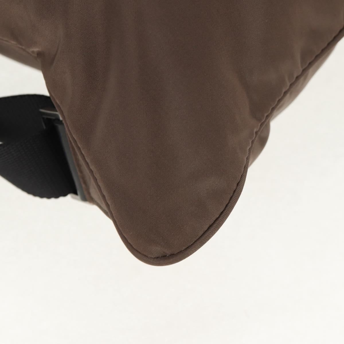 PRADA Backpack Nylon Gray Silver Auth 153654V