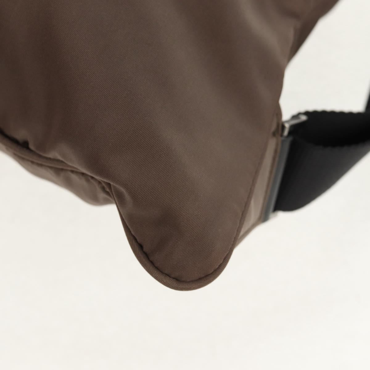 PRADA Backpack Nylon Gray Silver Auth 153654V