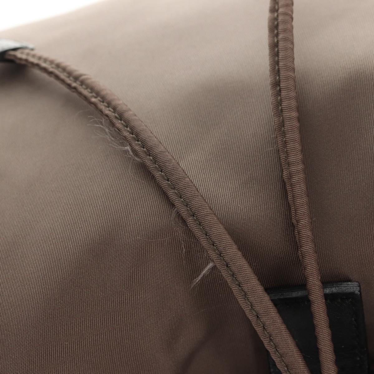 PRADA Backpack Nylon Gray Silver Auth 153654V