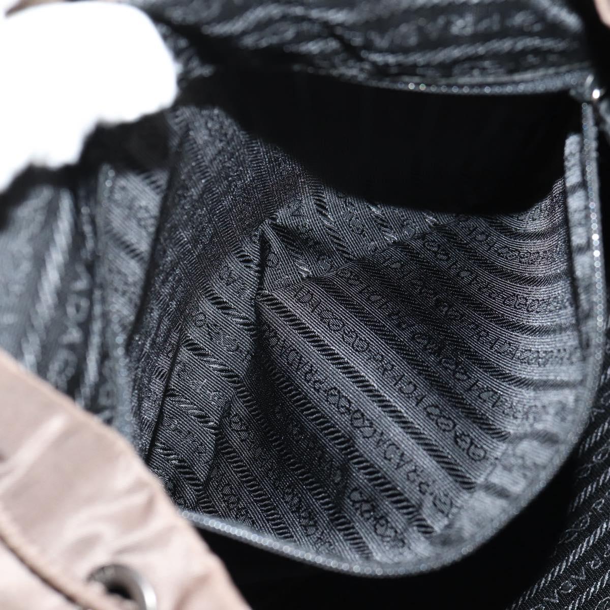 PRADA Backpack Nylon Gray Silver Auth 153654V