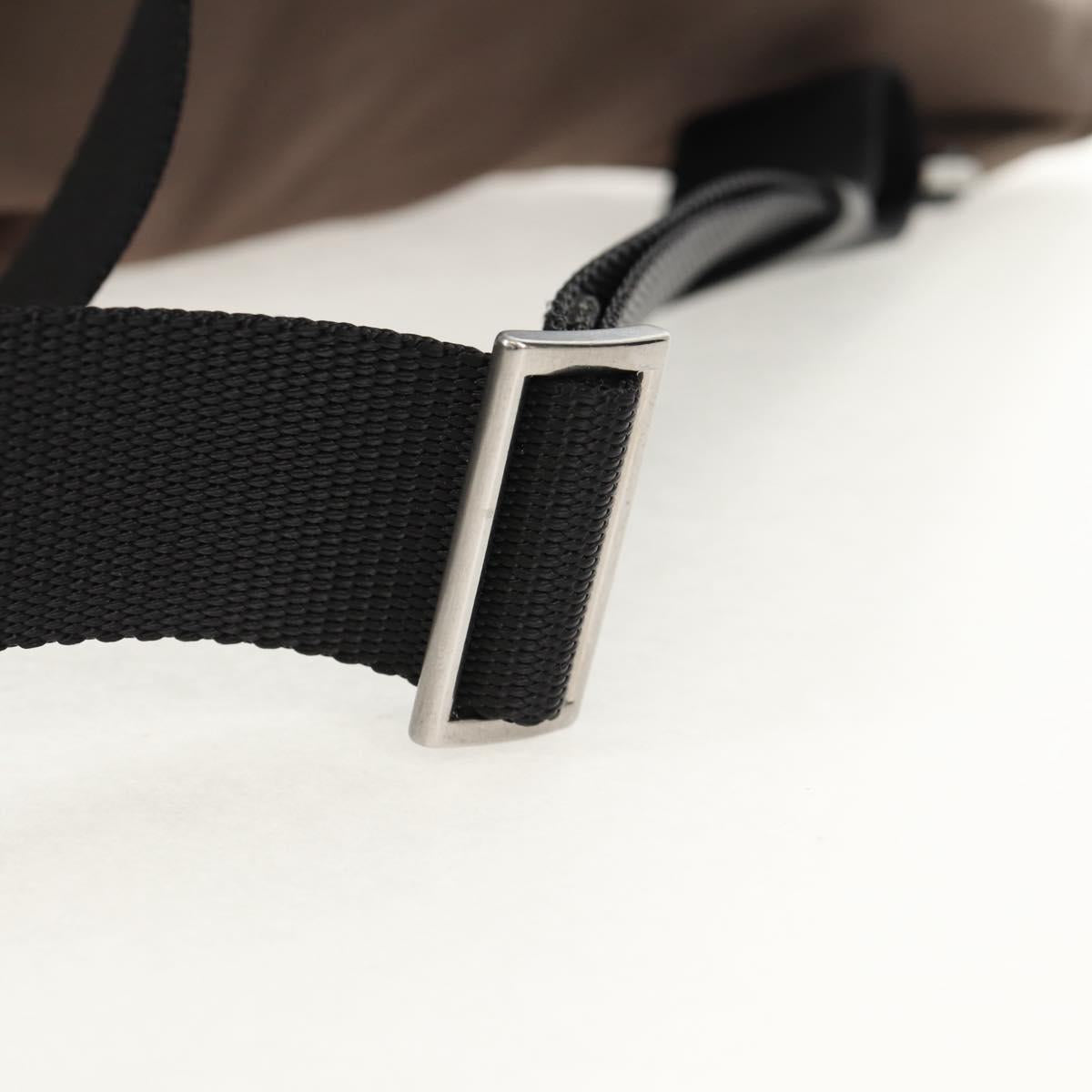 PRADA Backpack Nylon Gray Silver Auth 153654V