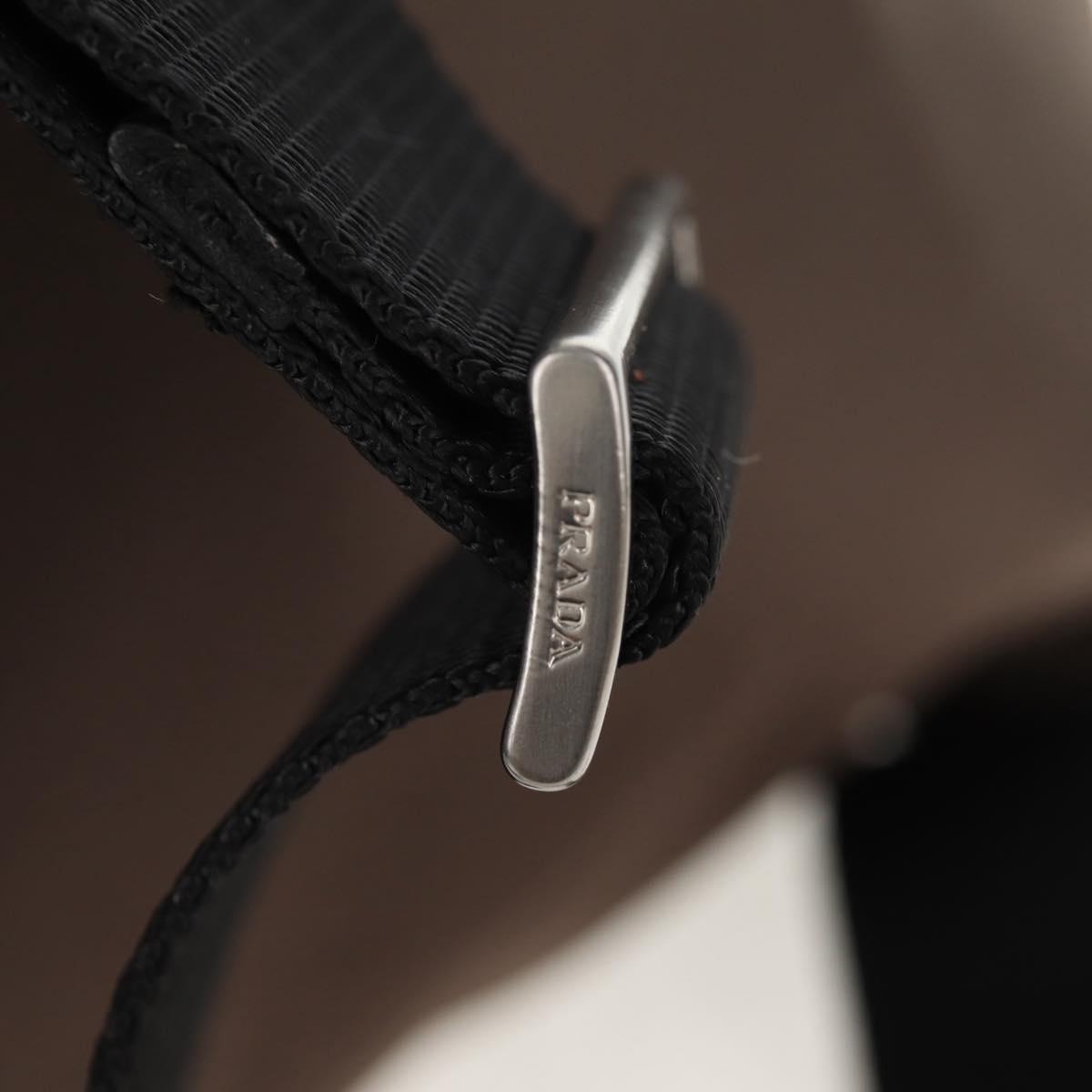 PRADA Backpack Nylon Gray Silver Auth 153654V