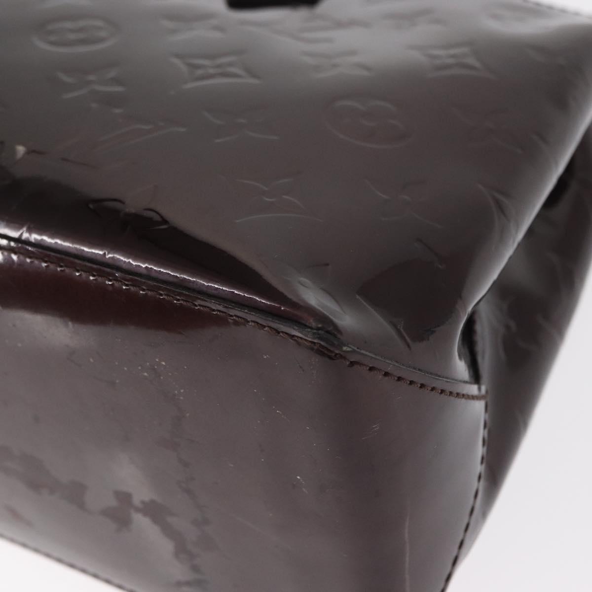 LOUIS VUITTON Monogram Vernis Wilshire PM Bag Amarante M93641 LV Auth 153655