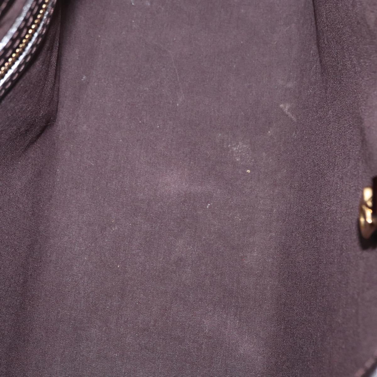 LOUIS VUITTON Monogram Vernis Wilshire PM Bag Amarante M93641 LV Auth 153655