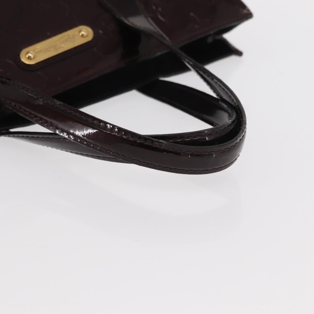 LOUIS VUITTON Monogram Vernis Wilshire PM Bag Amarante M93641 LV Auth 153655