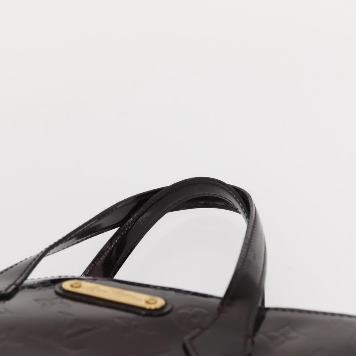 LOUIS VUITTON Monogram Vernis Wilshire PM Bag Amarante M93641 LV Auth 153655