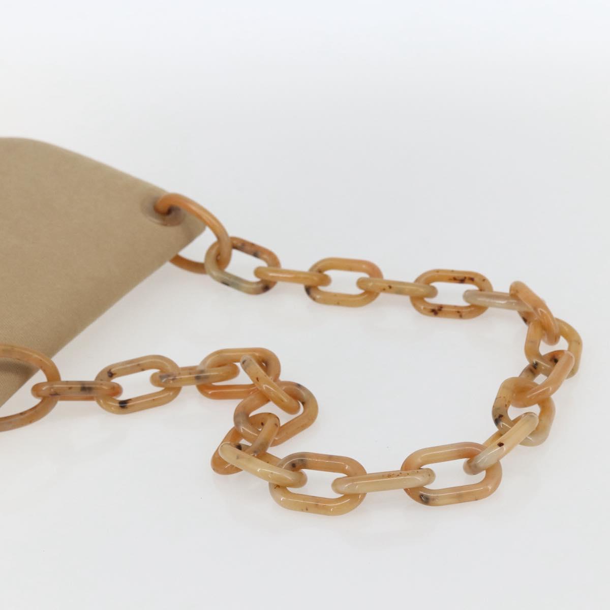 PRADA Chain TESSUTO SWING Shoulder Bag Nylon Beige Silver B6436 Auth 153656V