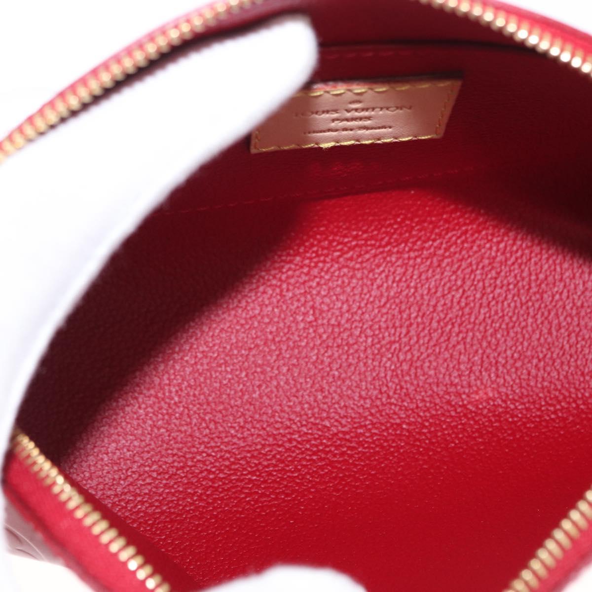 LOUIS VUITTON Monogram Vernis Pochette Pouch Rose Indian M90009 LV Auth 153657V
