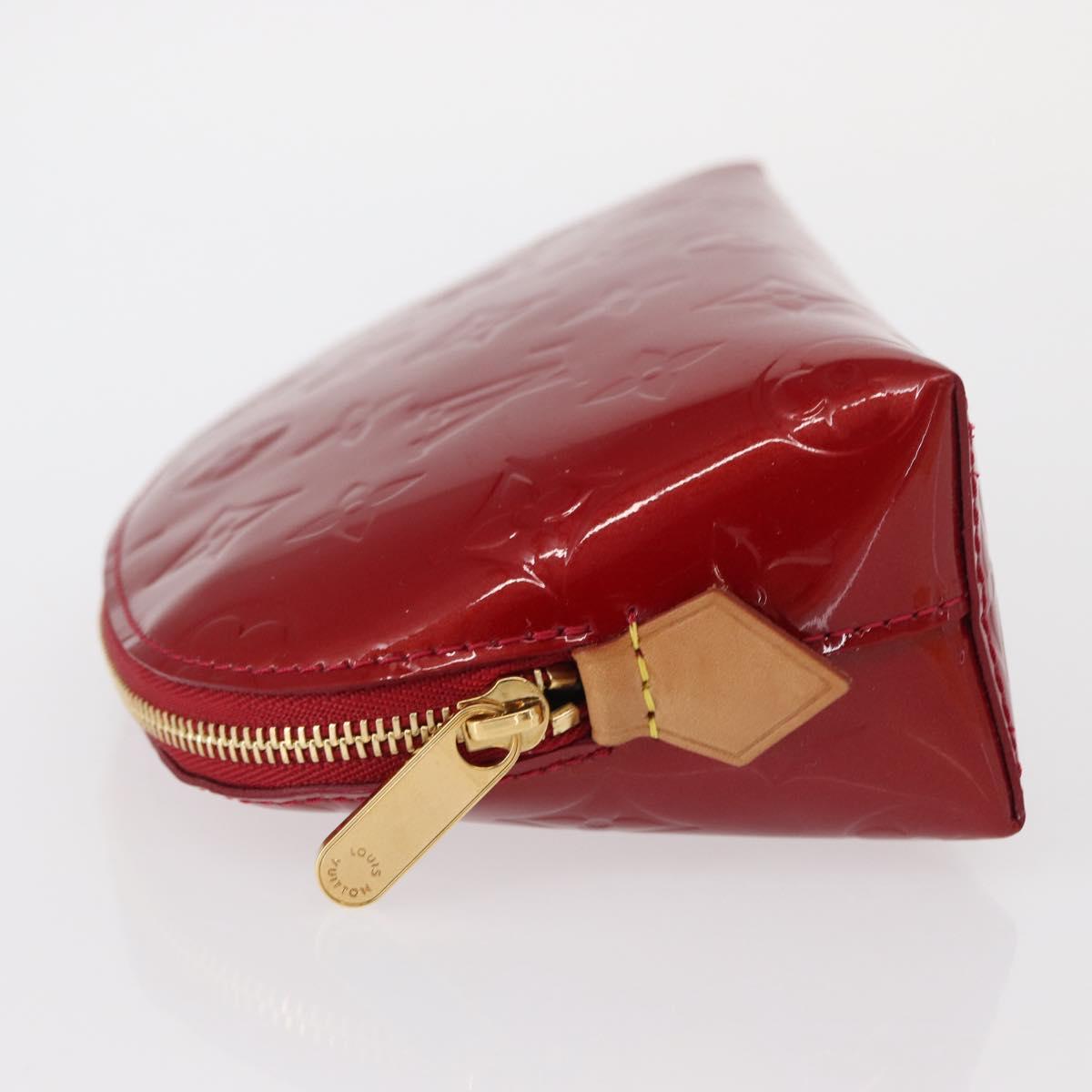 LOUIS VUITTON Monogram Vernis Pochette Pouch Rose Indian M90009 LV Auth 153657V