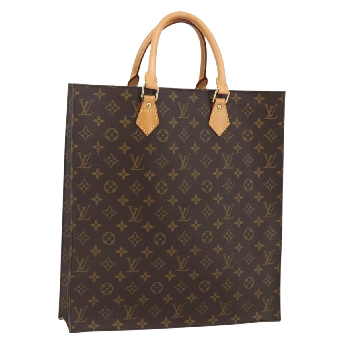 LOUIS VUITTON Monogram Sac Plat Hand Bag M51140 LV Auth 153660V