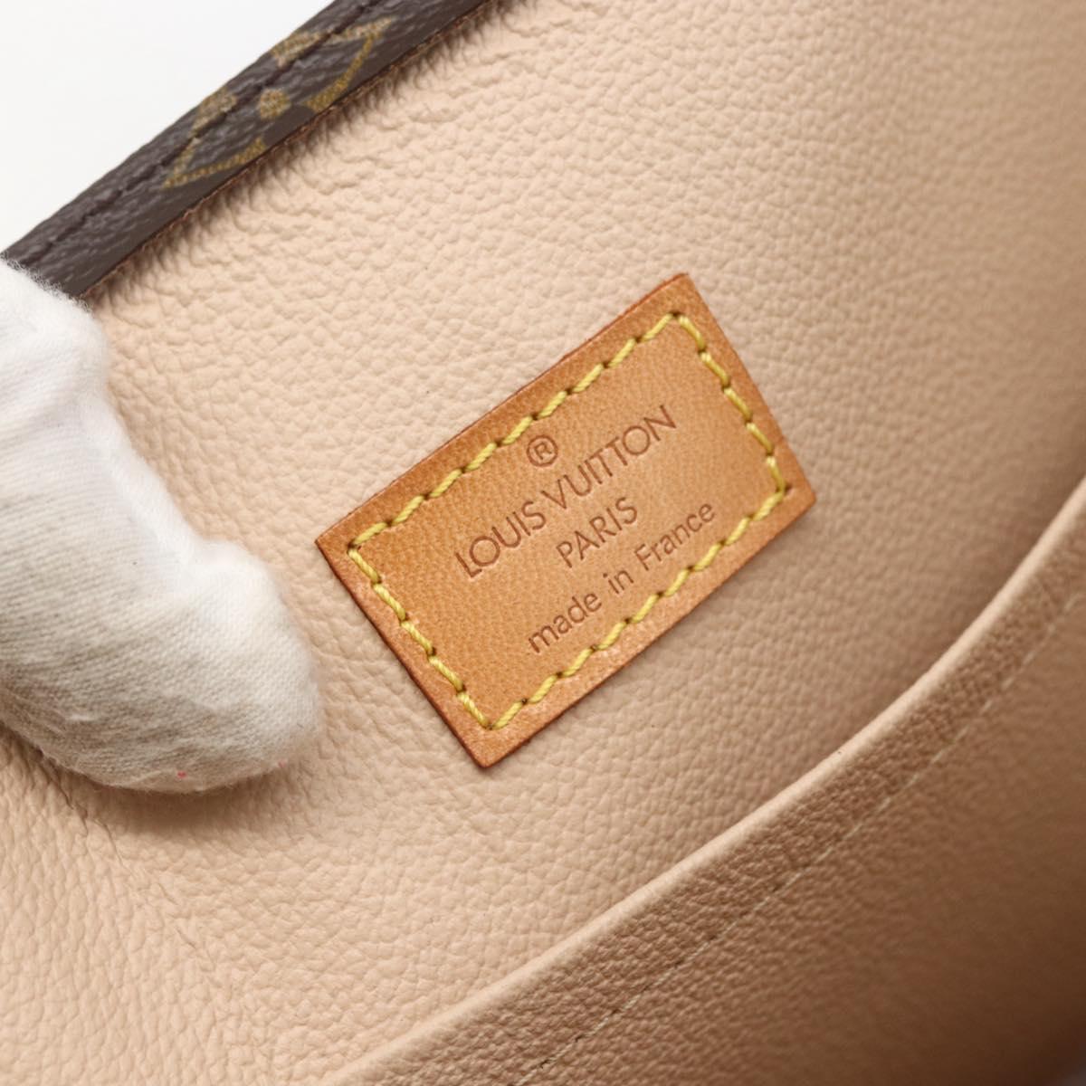 LOUIS VUITTON Monogram Sac Plat Hand Bag M51140 LV Auth 153660V