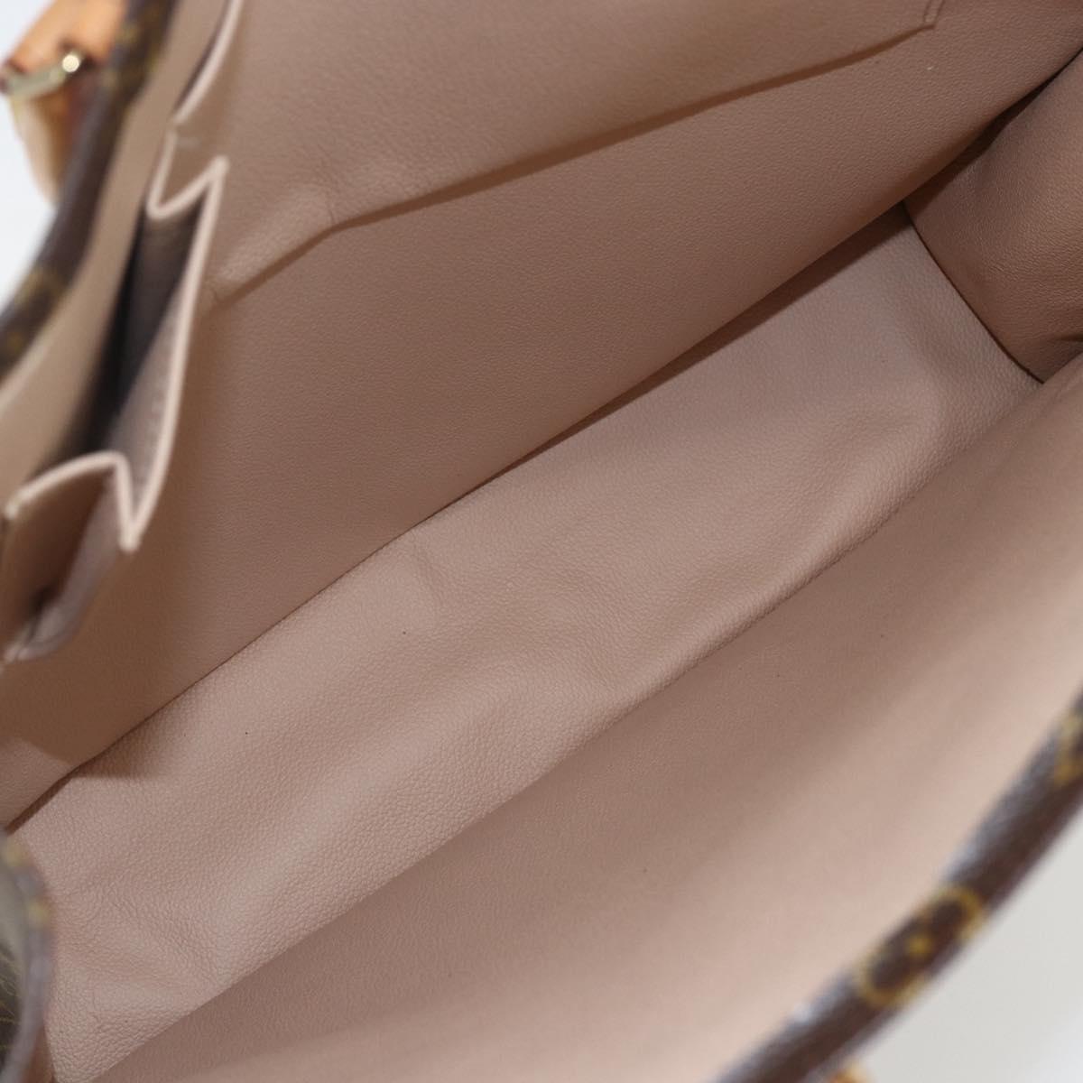 LOUIS VUITTON Monogram Sac Plat Hand Bag M51140 LV Auth 153660V