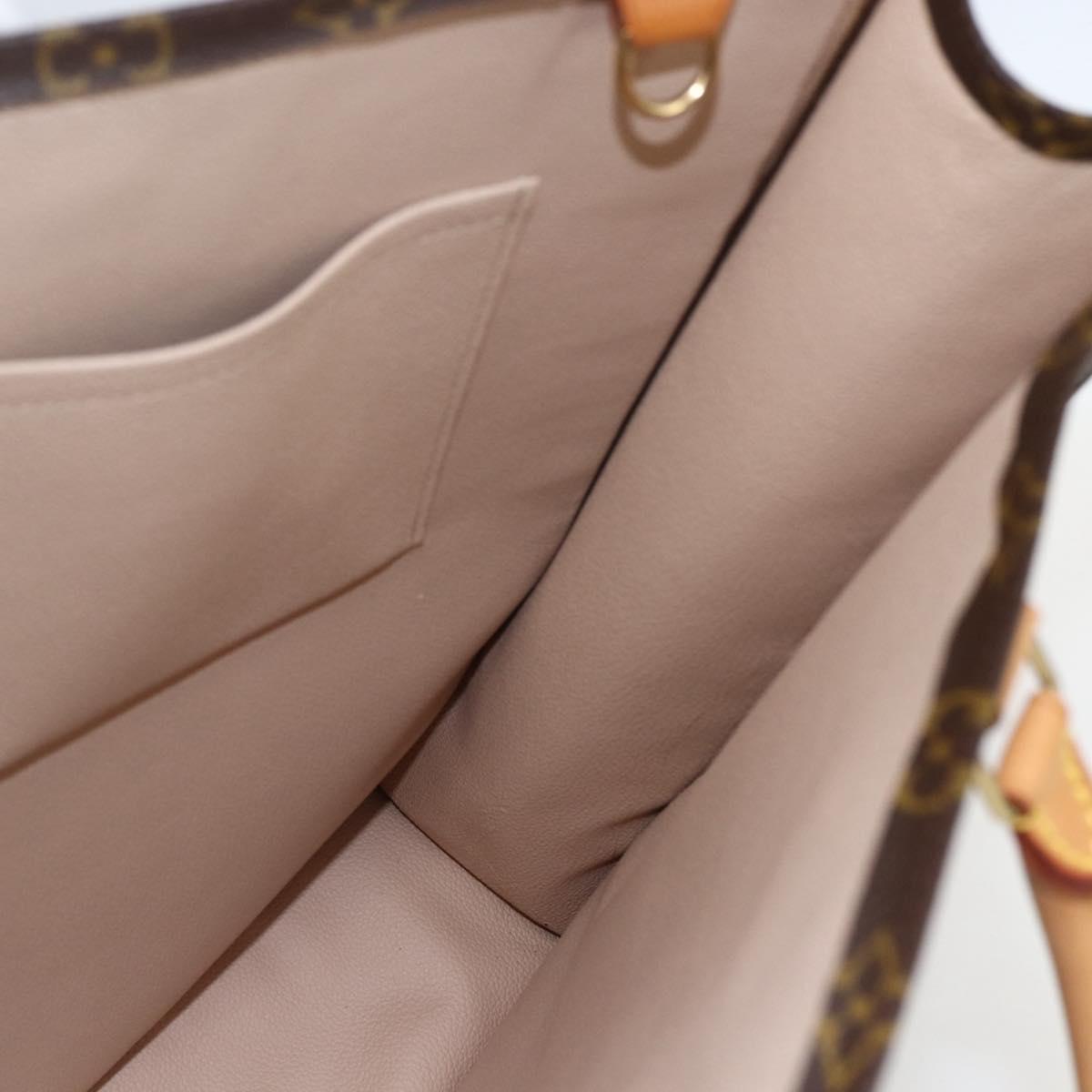 LOUIS VUITTON Monogram Sac Plat Hand Bag M51140 LV Auth 153660V