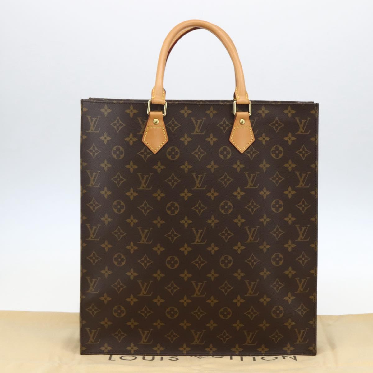 LOUIS VUITTON Monogram Sac Plat Hand Bag M51140 LV Auth 153660V