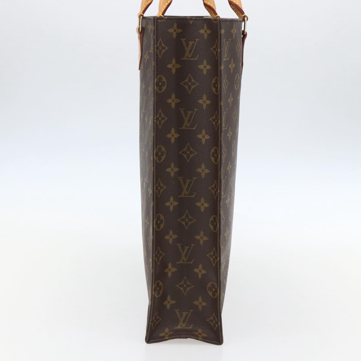 LOUIS VUITTON Monogram Sac Plat Hand Bag M51140 LV Auth 153660V