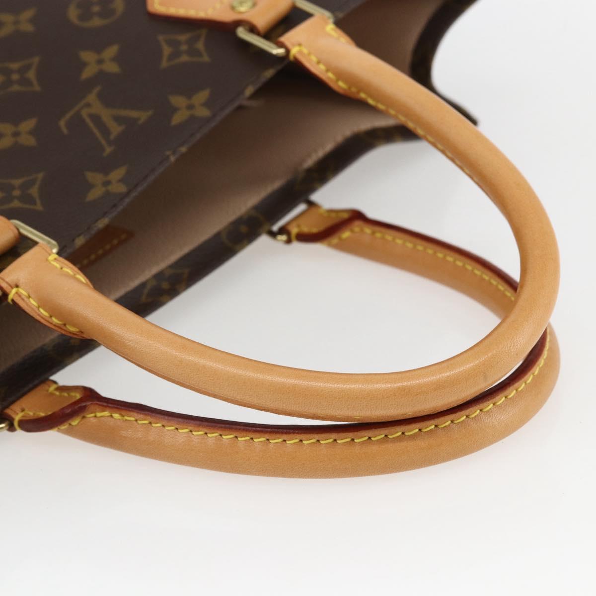 LOUIS VUITTON Monogram Sac Plat Hand Bag M51140 LV Auth 153660V