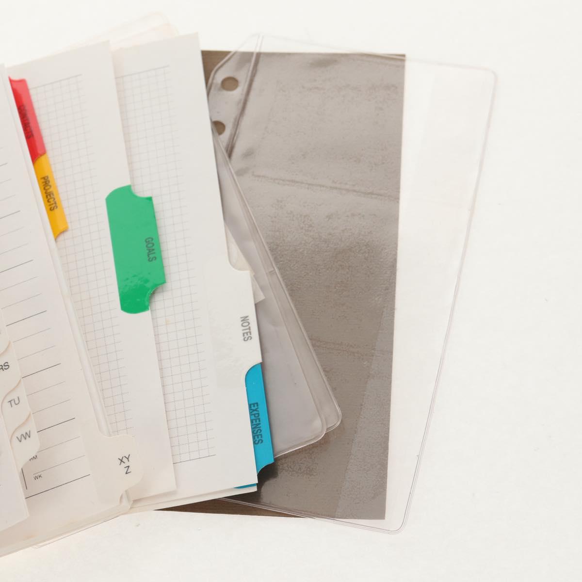 FENDI Zucca Canvas Planner Black Silver Auth 153661V