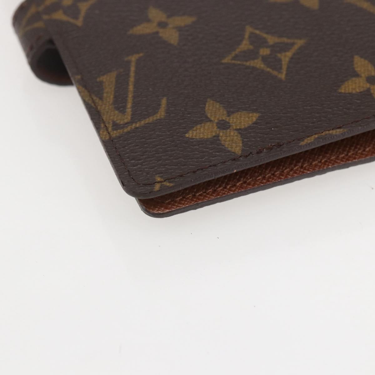 LOUIS VUITTON Monogram Agenda PM Day Planner Cover R20005 LV Auth 153663