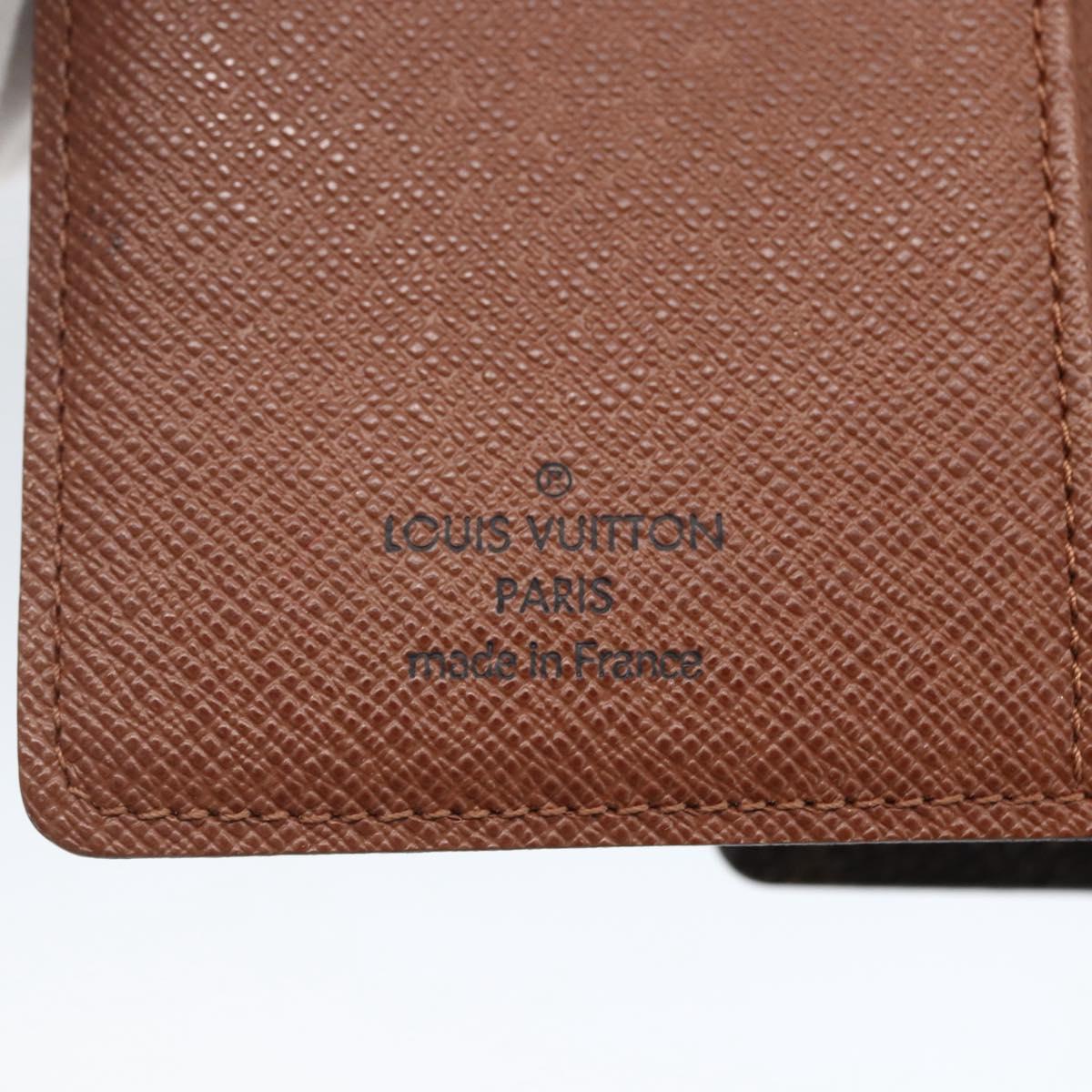 LOUIS VUITTON Monogram Agenda PM Day Planner Cover R20005 LV Auth 153663