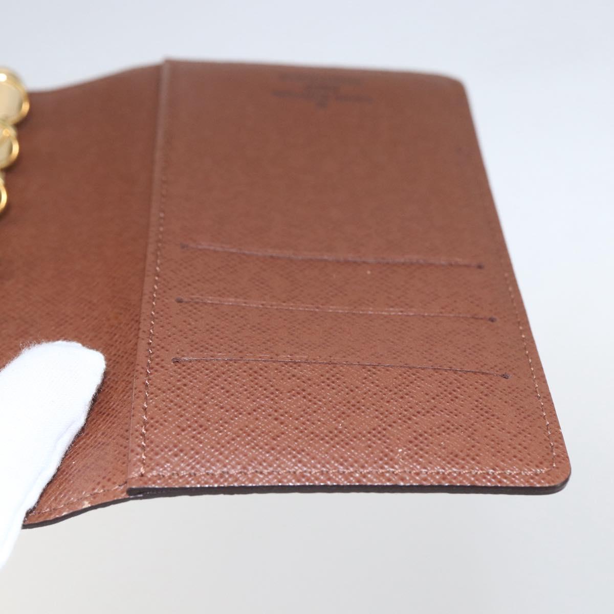 LOUIS VUITTON Monogram Agenda PM Day Planner Cover R20005 LV Auth 153663