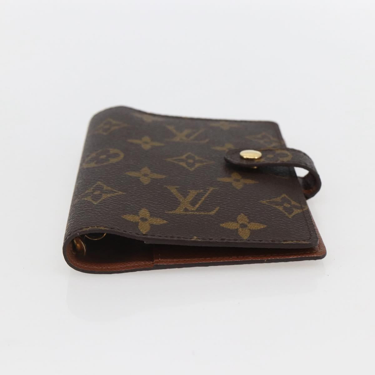 LOUIS VUITTON Monogram Agenda PM Day Planner Cover R20005 LV Auth 153663