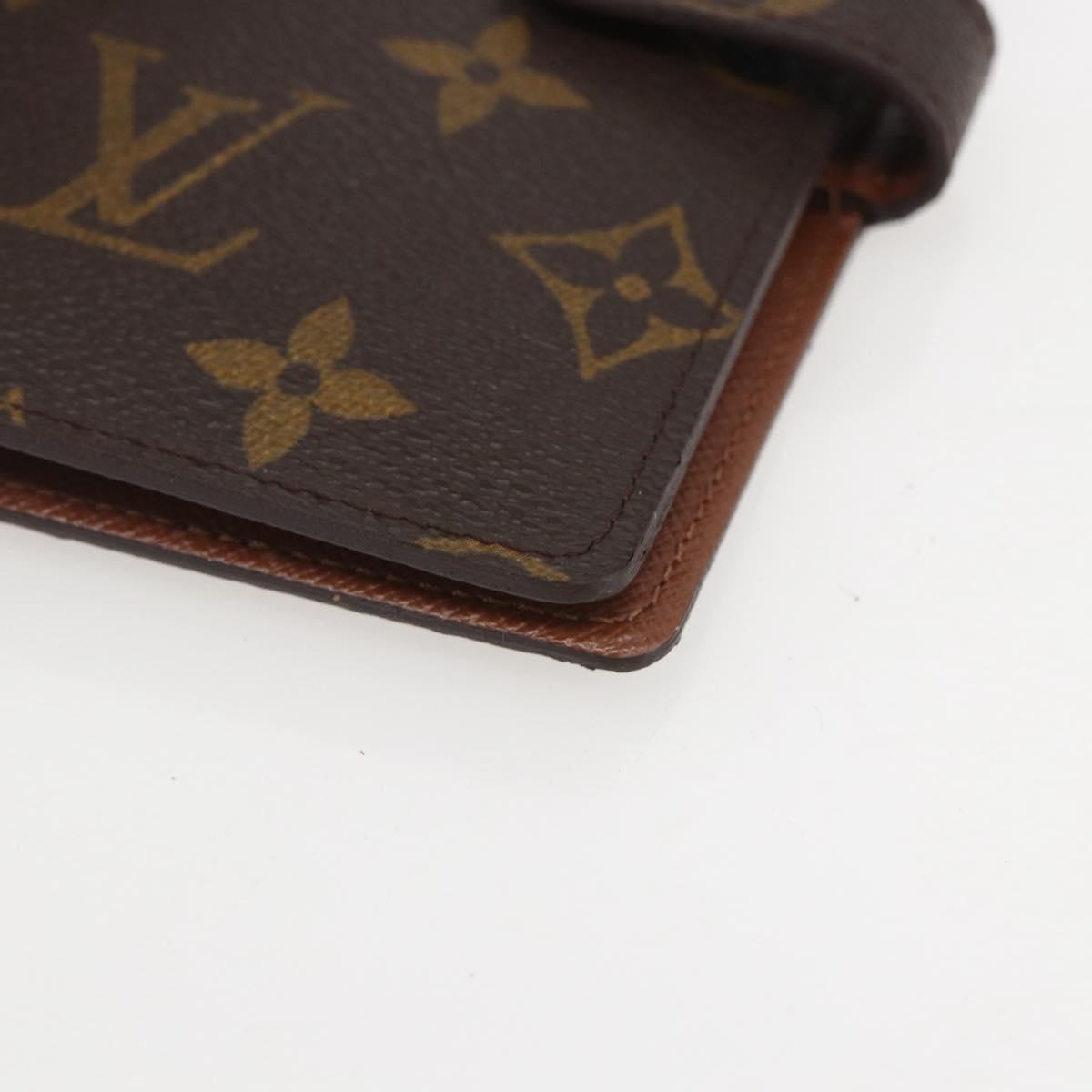 LOUIS VUITTON Monogram Agenda PM Day Planner Cover R20005 LV Auth 153663