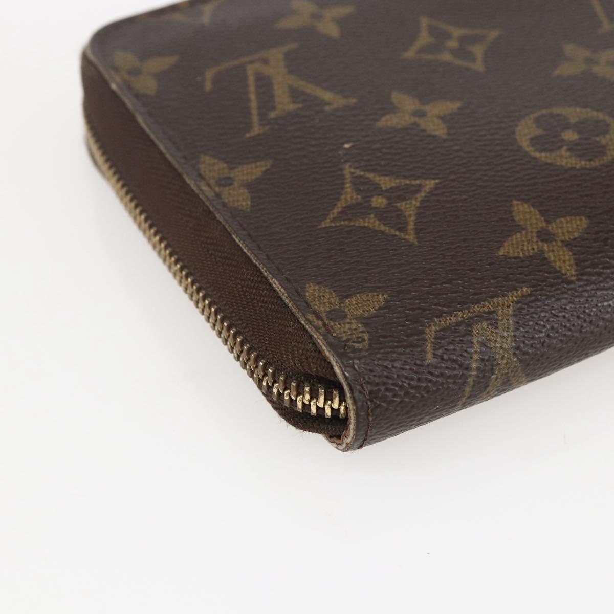 LOUIS VUITTON Monogram Zippy Organizer Long Wallet M62581 LV Auth 153665