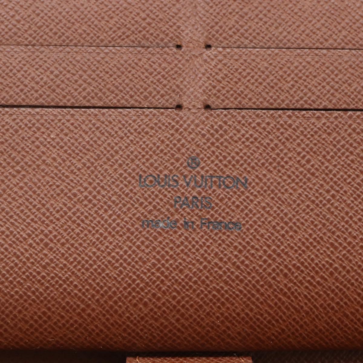 LOUIS VUITTON Monogram Zippy Organizer Long Wallet M62581 LV Auth 153665