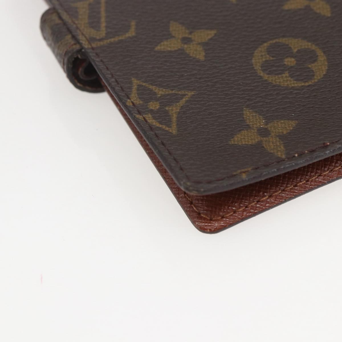 LOUIS VUITTON Monogram Agenda PM Day Planner Cover R20005 LV Auth 153666