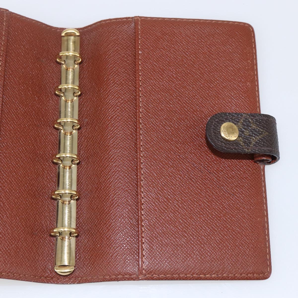 LOUIS VUITTON Monogram Agenda PM Day Planner Cover R20005 LV Auth 153666