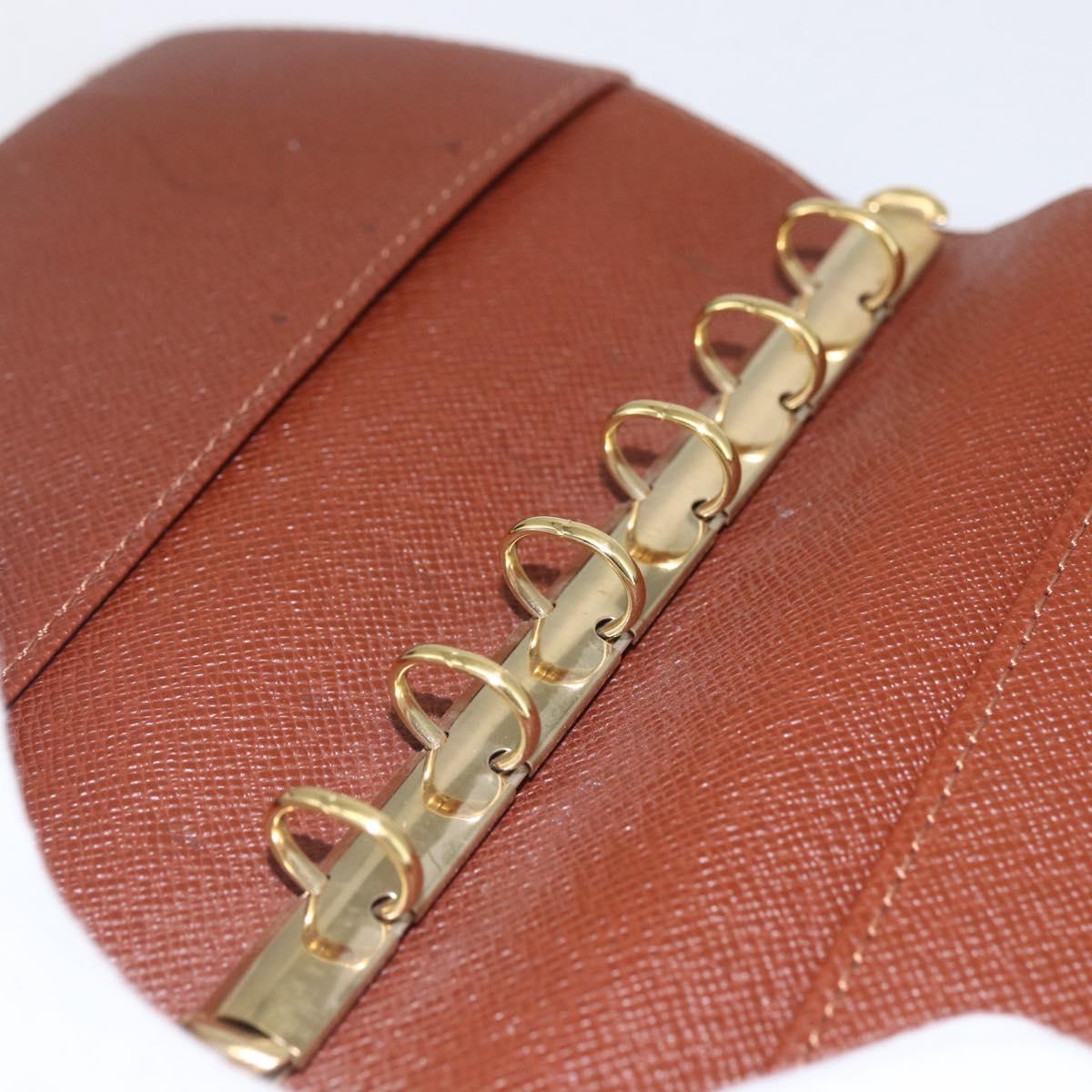 LOUIS VUITTON Monogram Agenda PM Day Planner Cover R20005 LV Auth 153666