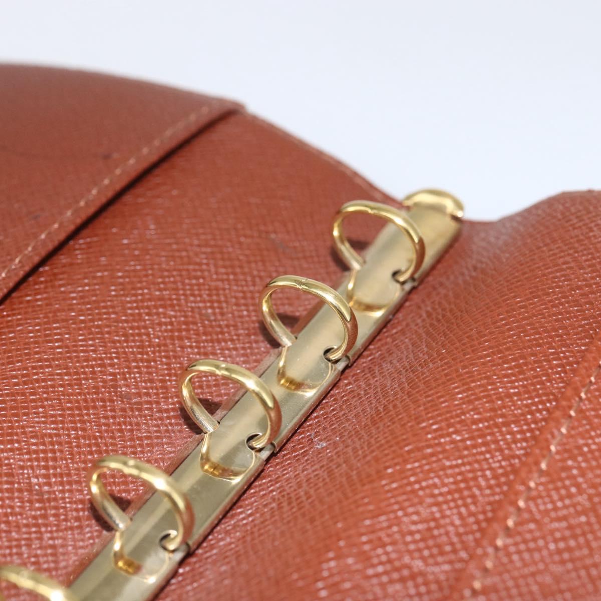 LOUIS VUITTON Monogram Agenda PM Day Planner Cover R20005 LV Auth 153666