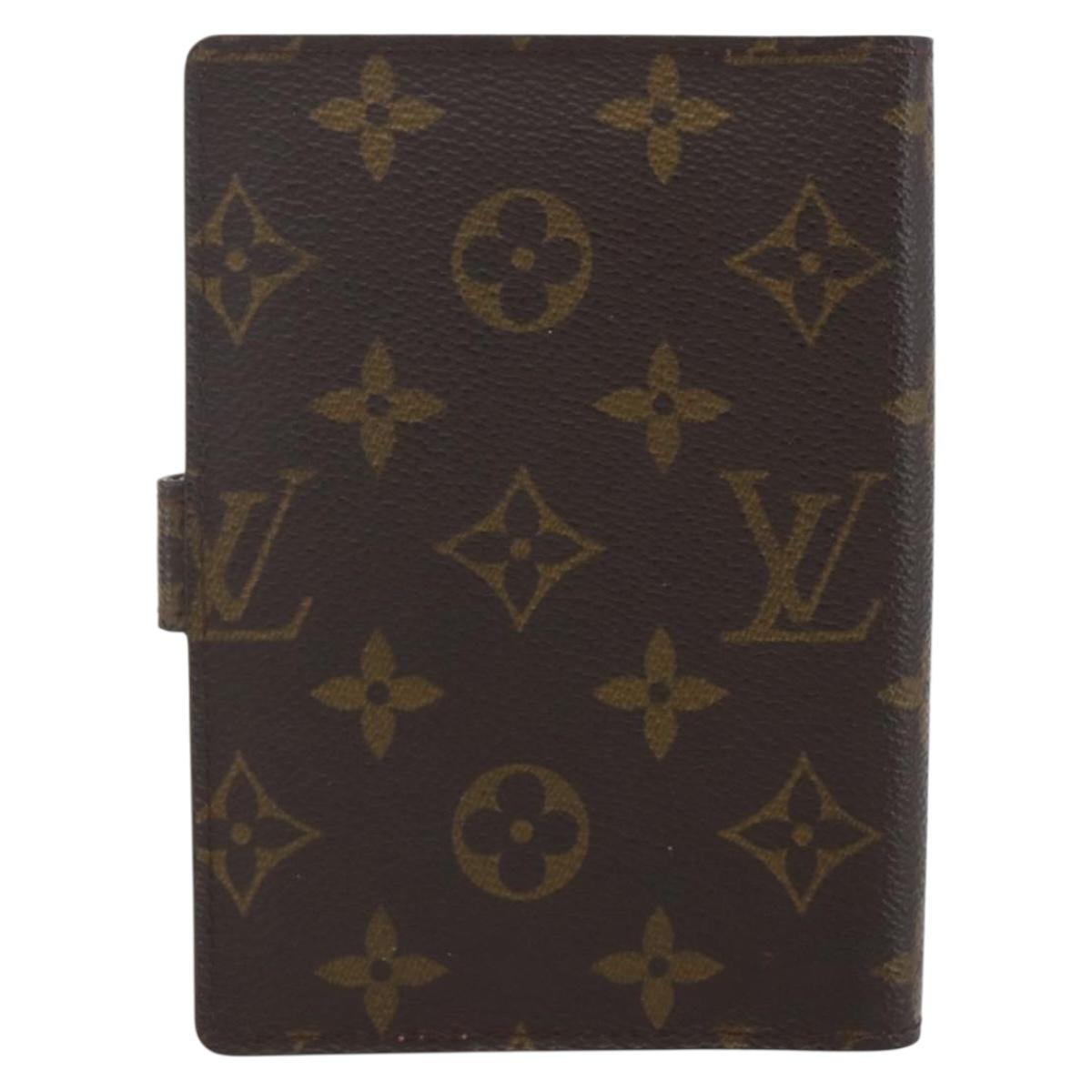 LOUIS VUITTON Monogram Agenda PM Day Planner Cover R20005 LV Auth 153666