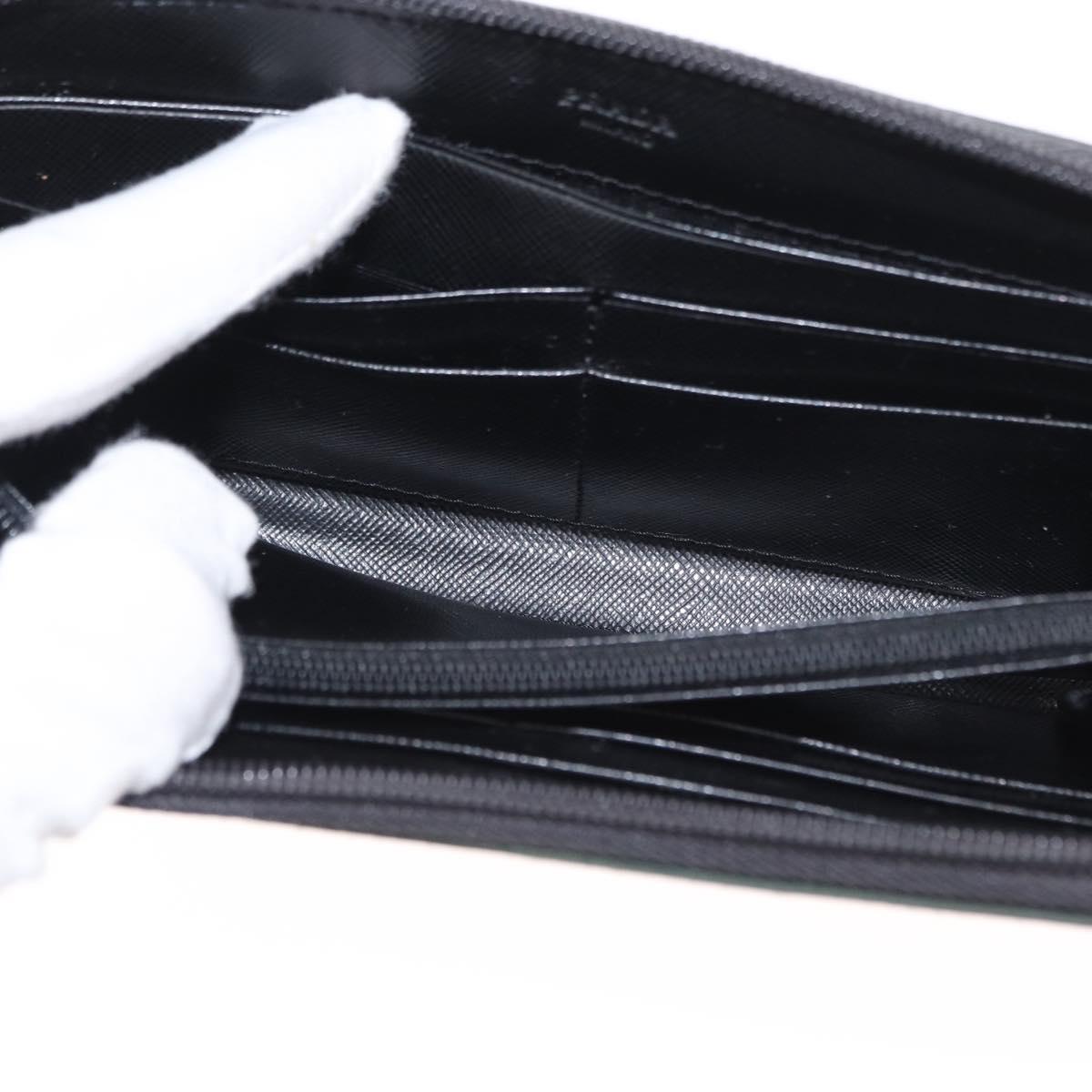 PRADA Long Wallet Nylon Khaki Auth 153670