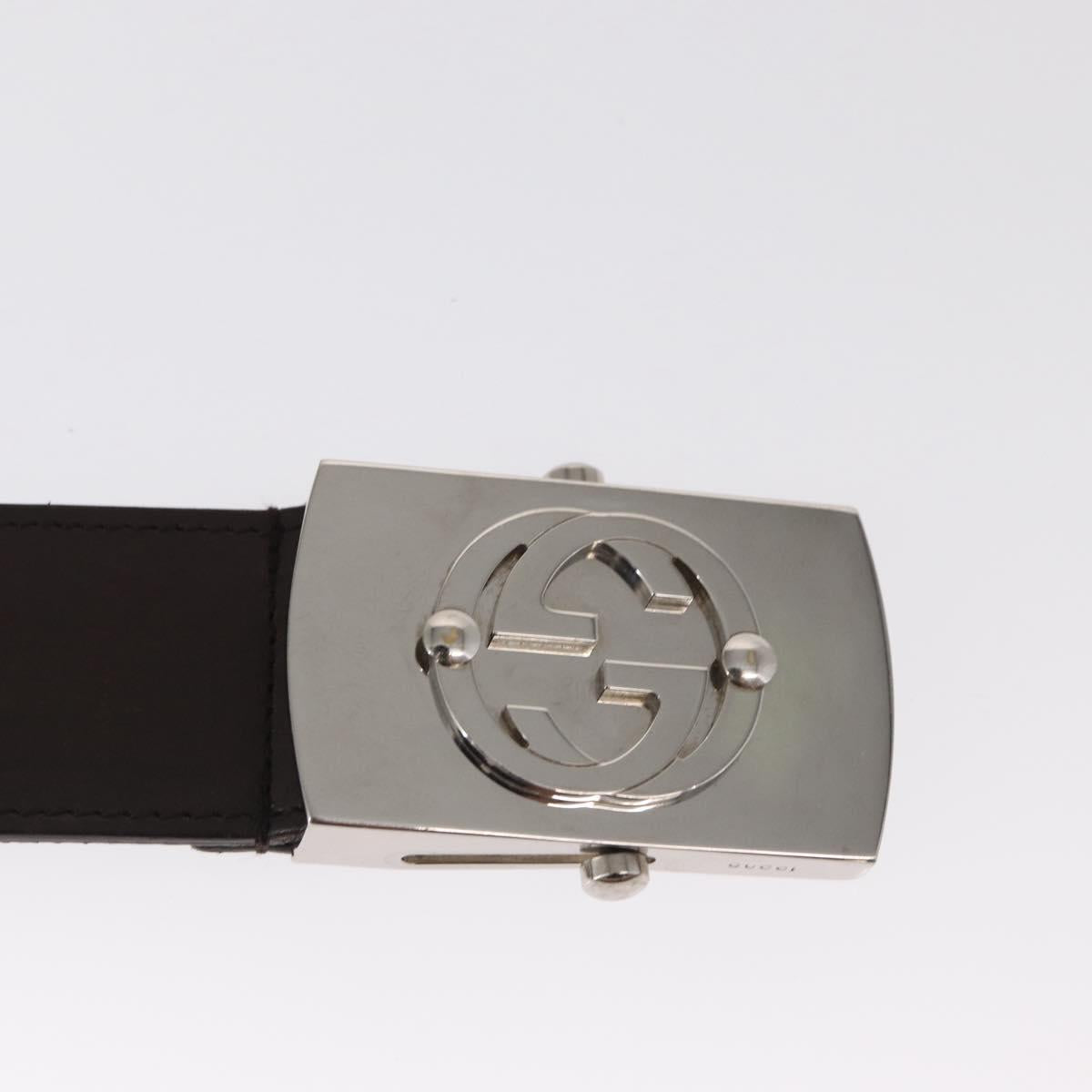 GUCCI Web Sherry Line Belt Canvas 36.6"" Red Green 154626 Auth 153673